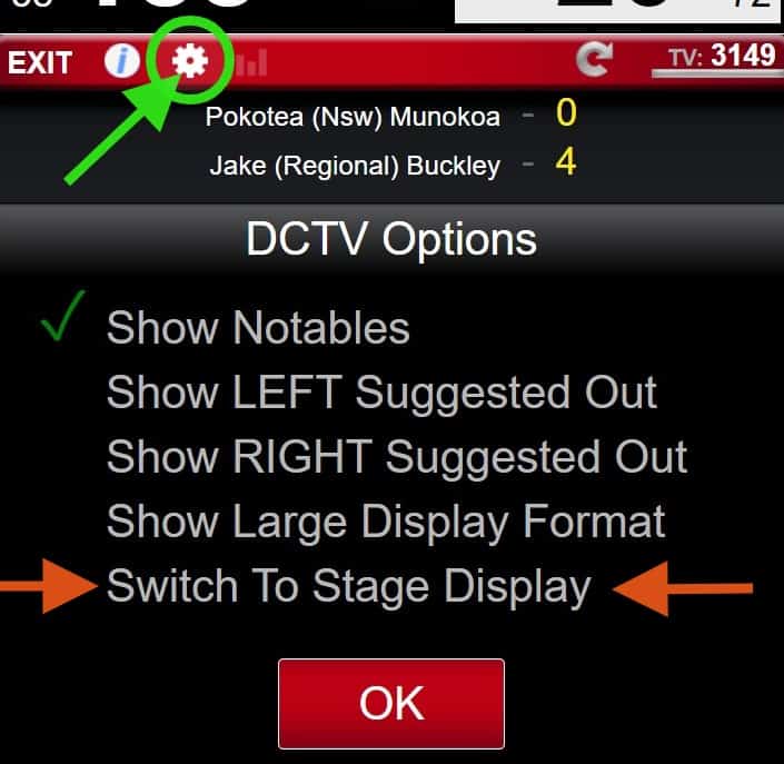 “Stage Display” Setting for DCTV Live Scoreboards DartConnect