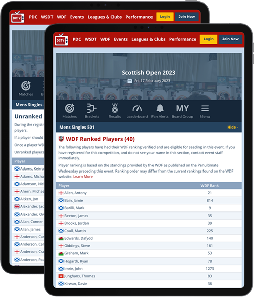DartConnect + WDF DartConnect